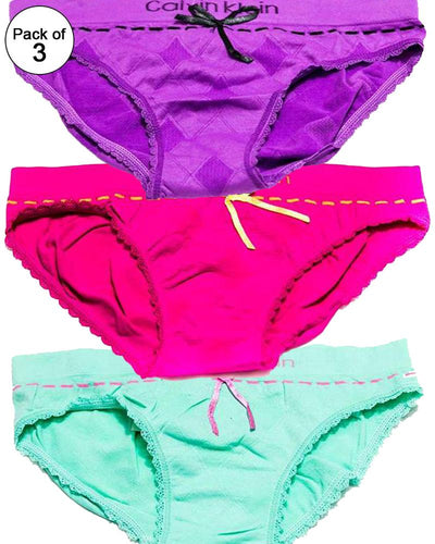 Pack of 3 Girl Kid's Cotton Panty