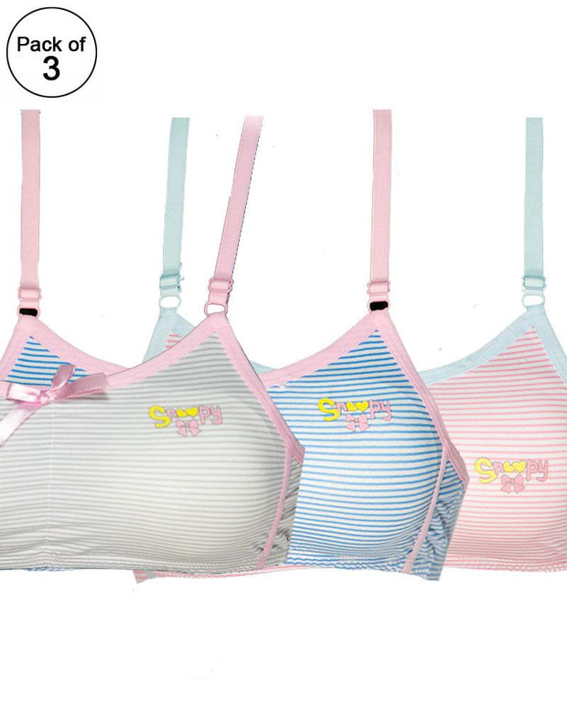 Pack of 3 -  Comforts Cotton Bra for Women