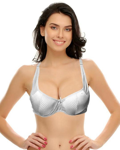 Sexy White Bridal Bra - Single Padded,Under Wired - Paofa