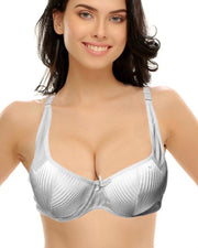 Sexy White Bridal Bra - Single Padded,Under Wired - Paofa