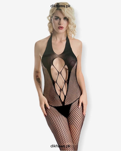 Hkmeair Khushi Print Sexy Net Bodystocking No 8026