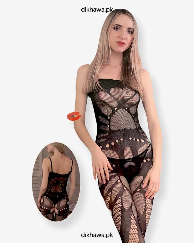 Hkmeair Khushi Print Sexy Net Bodystocking No H8271