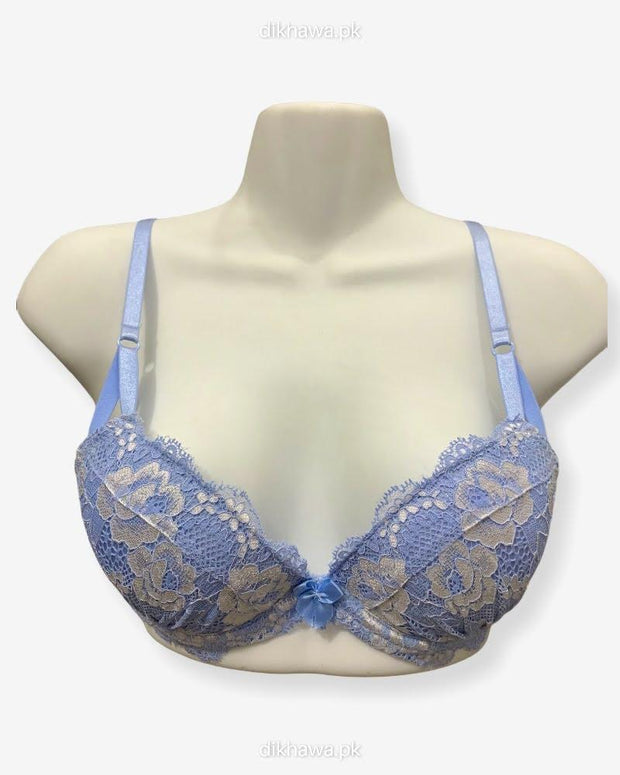 New Stylish Imported Stocklot Branded  Net Pushup Bra - Underwired Bra- Padded Bra - Pack of 2