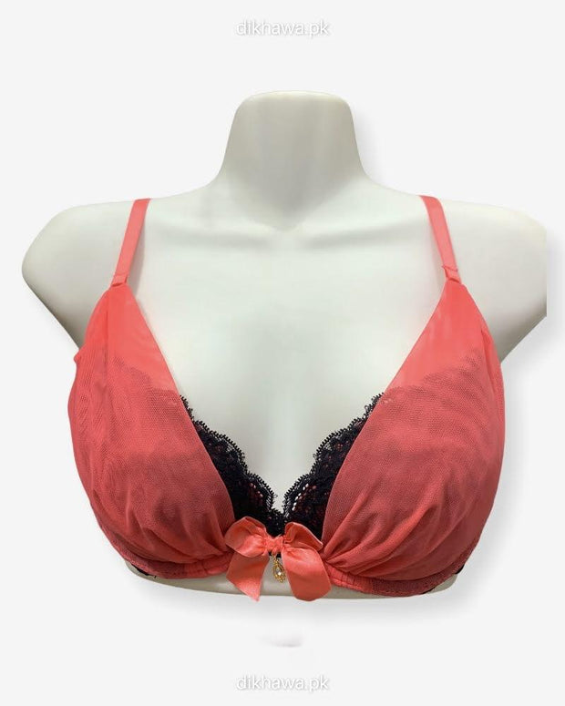 New Stylish Imported Stocklot Branded  Net Pushup Bra - Underwired Bra- Padded Bra - Pack of 2