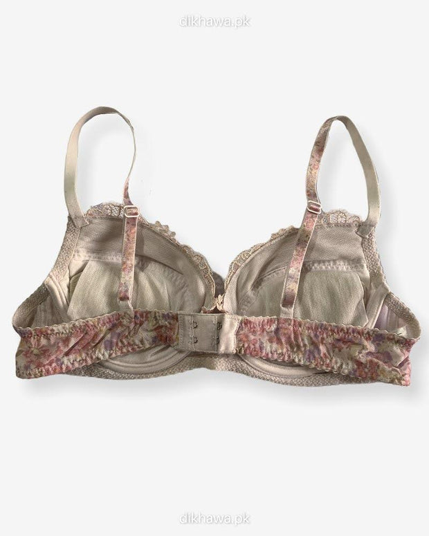 Imported Stocklot Branded  Net Pushup Bra - Underwired Bra  Non Padded Bra - Pack of 2