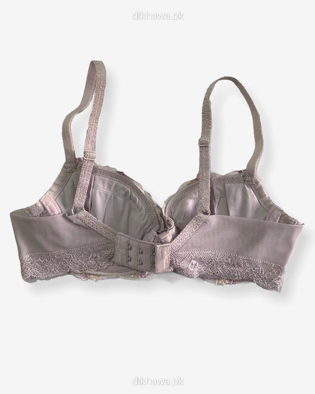 Imported Stocklot Branded  Net Pushup Bra - Underwired Bra  Non Padded Bra - Pack of 2