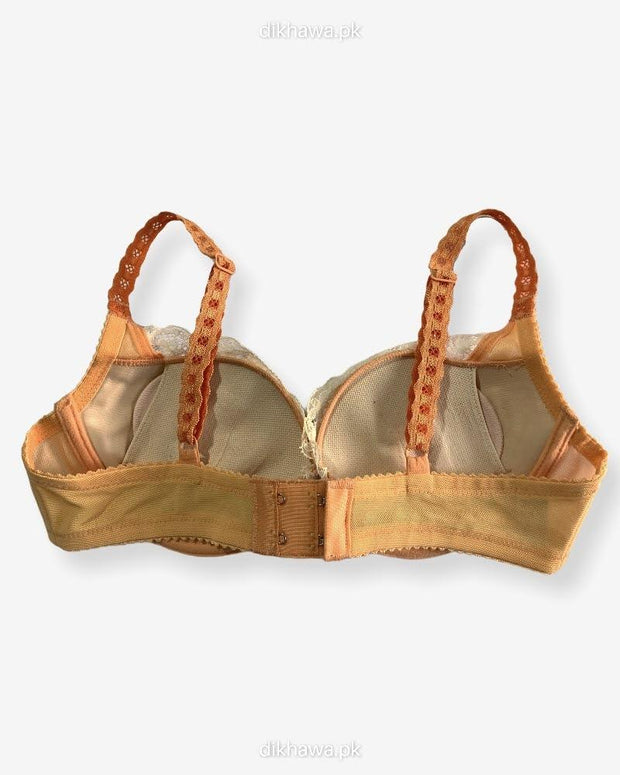 Imported Stocklot Branded  Net Pushup Bra - Underwired Bra  Non Padded Bra - Pack of 2