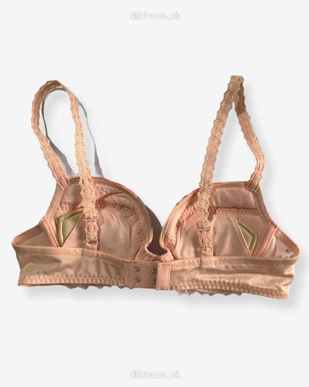 Imported Stocklot Branded  Net Pushup Bra - Underwired Bra  Non Padded Bra - Pack of 2