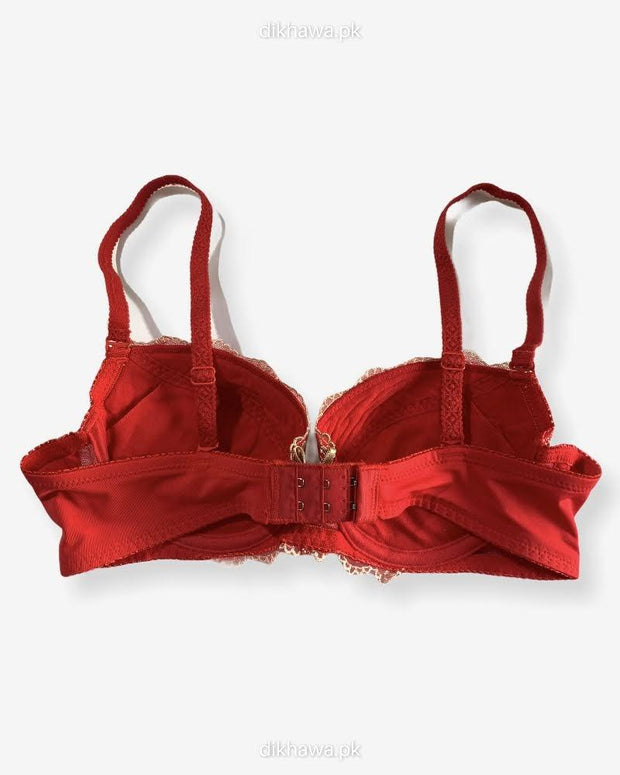 Imported Stocklot Branded  Net Pushup Bra - Underwired Bra  Non Padded Bra - Pack of 2