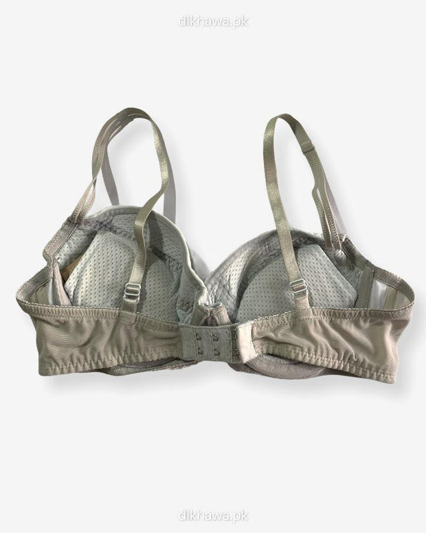 Imported Stocklot Branded  Net Pushup Bra - Underwired Bra  Non Padded Bra - Pack of 2