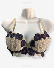 Imported Stocklot Branded  Net Pushup Bra - Underwired Bra  Non Padded Bra - Pack of 2