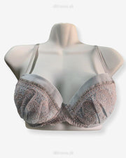 Imported Stocklot Branded  Net Pushup Bra - Underwired Bra  Non Padded Bra - Pack of 2