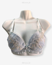 Imported Stocklot Branded  Net Pushup Bra - Underwired Bra  Non Padded Bra - Pack of 2