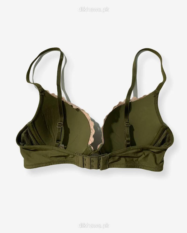 Imported Stocklot Branded  Net Pushup Bra - Underwired Bra  Non Padded Bra - Pack of 2