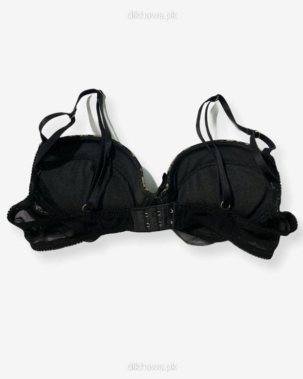 Imported Stocklot Branded  Net Pushup Bra - Underwired Bra  Non Padded Bra - Pack of 2