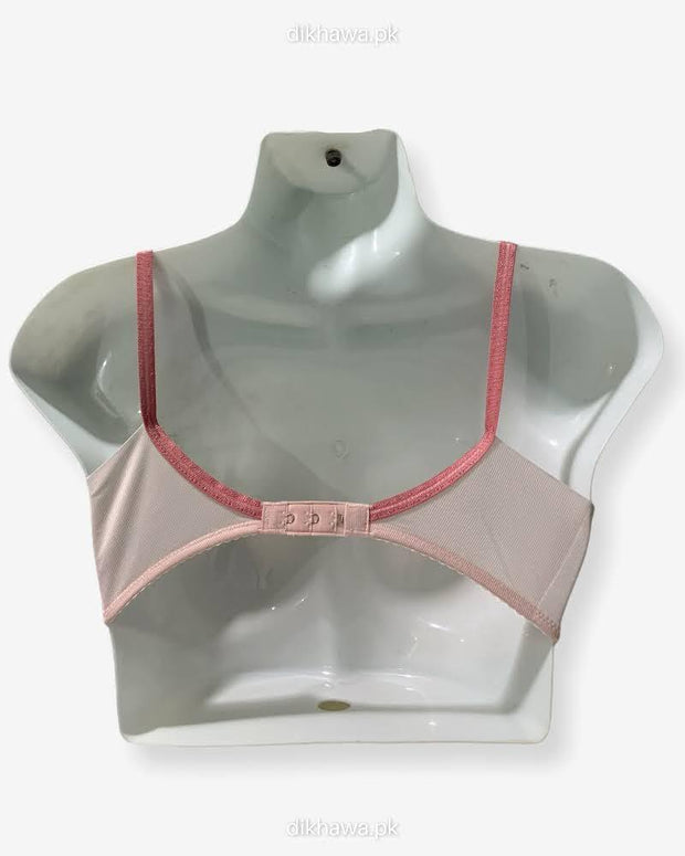 Imported Stocklot Branded  Net Pushup Bra - Underwired Bra  Non Padded Bra - Pack of 2