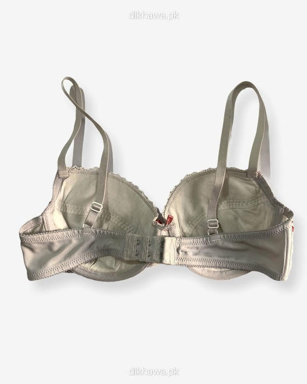 Imported Stocklot Branded  Net Pushup Bra - Underwired Bra  Non Padded Bra - Pack of 2