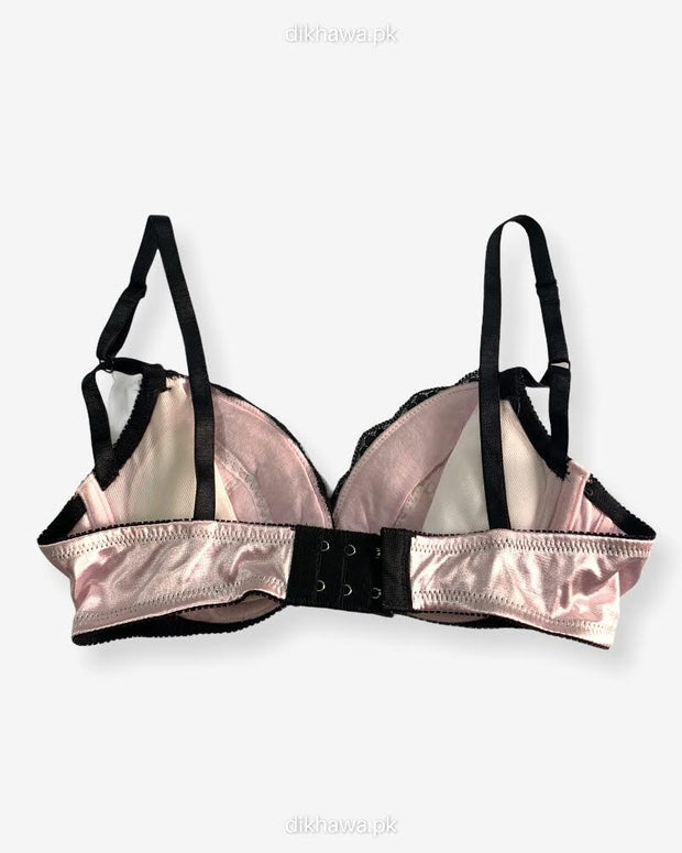 Imported Stocklot Branded  Net Pushup Bra - Underwired Bra  Non Padded Bra - Pack of 2