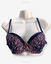 Imported Stocklot Branded  Net Pushup Bra - Underwired Bra  Non Padded Bra - Pack of 2