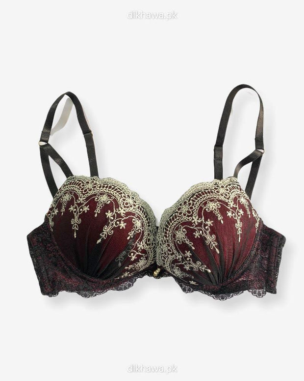 Imported Stocklot Branded  Net Pushup Bra - Underwired Bra  -Padded Bra - Pack of 2