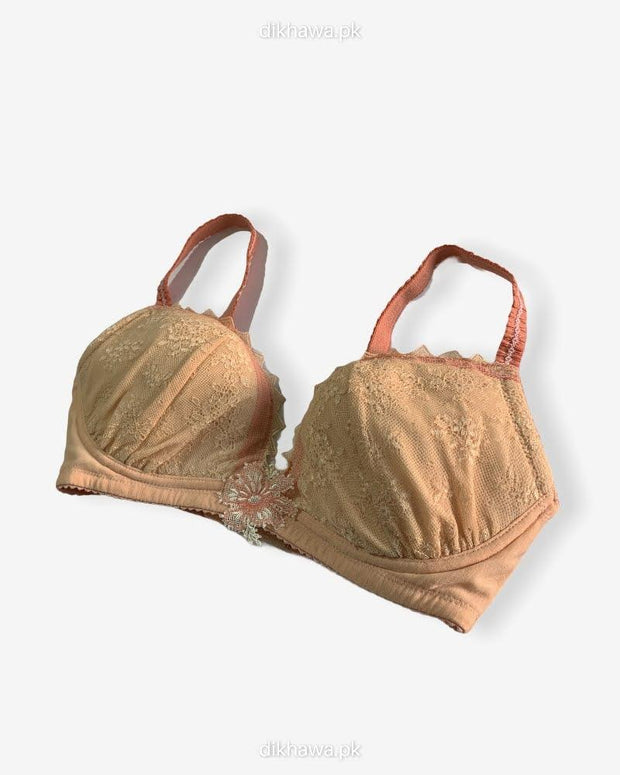 Imported Stocklot Branded  Net Pushup Bra - Underwired Bra  -Padded Bra - Pack of 2