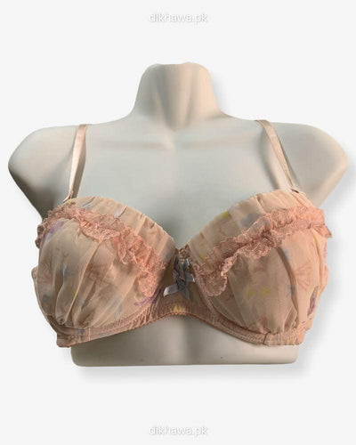 Imported Stocklot Branded  Net Pushup Bra - Underwired Bra  -Padded Bra - Pack of 2