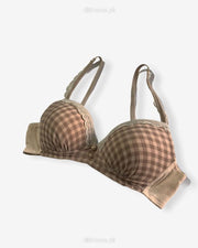 Imported Stocklot Branded  Net Pushup Bra - Underwired Bra  -Padded Bra - Pack of 2