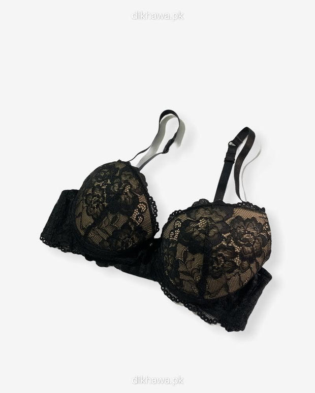 Imported Stocklot Branded  Net Pushup Bra - Underwired Bra  -Padded Bra - Pack of 2