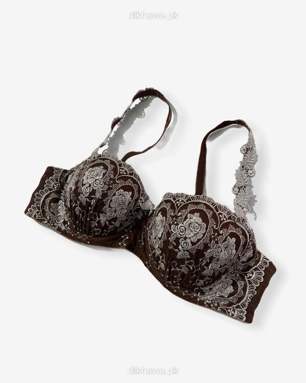 Imported Stocklot Branded  Net Pushup Bra - Underwired Bra  -Padded Bra - Pack of 2