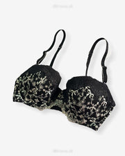 Imported Stocklot Branded  Net Pushup Bra - Underwired Bra  -Non Padded Bra - Pack of 2