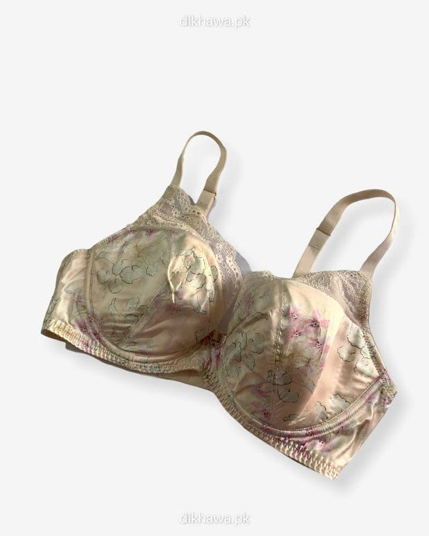 Imported Stocklot Branded  Net Pushup Bra - Underwired Bra  -Non Padded Bra - Pack of 2