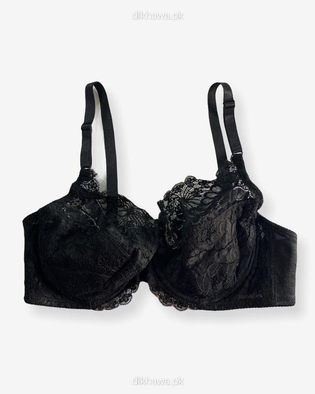 Imported Stocklot Branded  Net Pushup Bra - Underwired Bra  -Non Padded Bra - Pack of 2