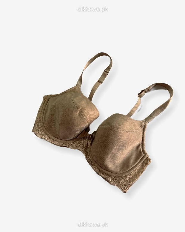 Imported Stocklot Branded  Net Pushup Bra - Underwired Bra  -Non Padded Bra - Pack of 2