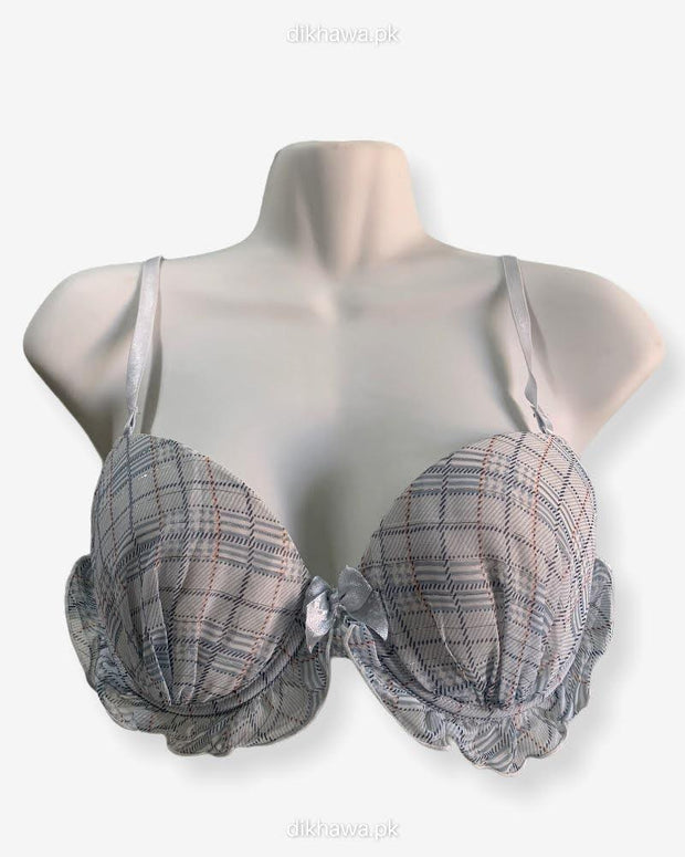 Imported Stocklot Branded  Net Pushup Bra - Underwired Bra  -Non Padded Bra - Pack of 2