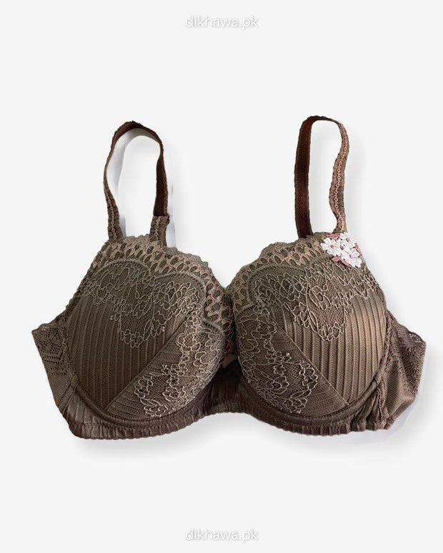 Imported Stocklot Branded  Net Pushup Bra - Underwired Bra  -Non Padded Bra - Pack of 2