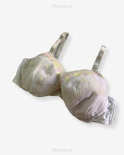 Imported Stocklot Branded  Net Pushup Bra - Underwired Bra  -Non Padded Bra - Pack of 2