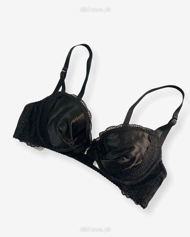 Imported Stocklot Branded  Net Pushup Bra - Underwired Bra  - Padded Bra - Pack of 2