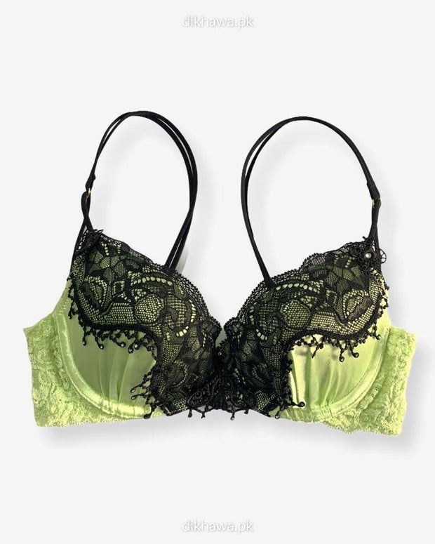 Imported Stocklot Branded  Net Pushup Bra - Underwired Bra  - Padded Bra - Pack of 2