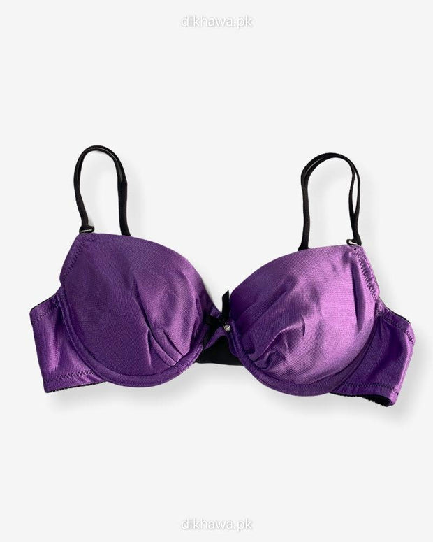 Imported Stocklot Branded  Net Pushup Bra - Underwired Bra  - Padded Bra - Pack of 2