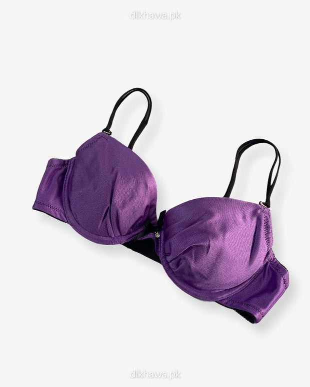 Imported Stocklot Branded  Net Pushup Bra - Underwired Bra  - Padded Bra - Pack of 2