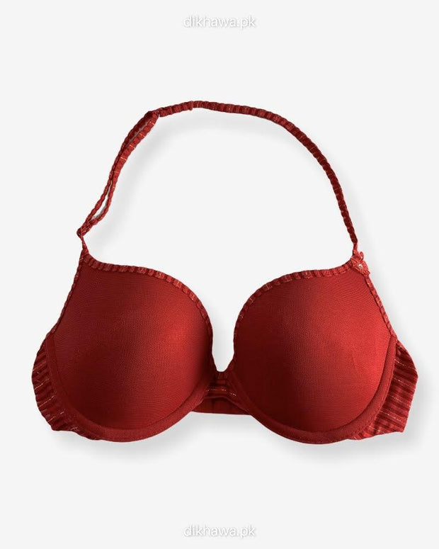 Imported Stocklot Branded  Net Pushup Bra - Underwired Bra  - Padded Bra - Pack of 2