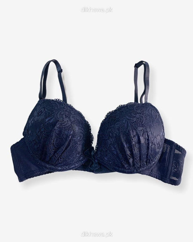 Imported Stocklot Branded  Net Pushup Bra - Underwired Bra  - Padded Bra - Pack of 2