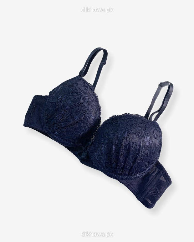 Imported Stocklot Branded  Net Pushup Bra - Underwired Bra  - Padded Bra - Pack of 2