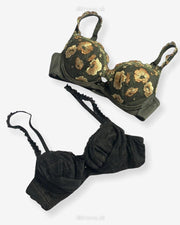 Imported Stocklot Branded  Net Pushup Bra - Underwired Bra  - Non Padded Bra - Pack of 2