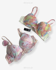 Imported Stocklot Branded  Net Pushup Bra - Underwired Bra  - Padded Bra - Pack of 2