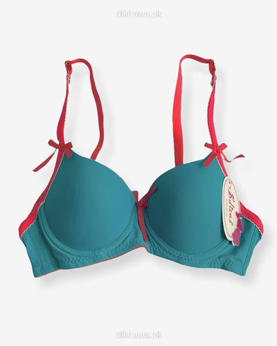 Women Push Up Underwire Smoothing Bra - Green - 678