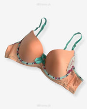 Women Push Up Underwire Smoothing Bra - Peach - 678