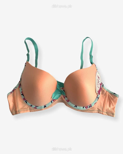 Women Push Up Underwire Smoothing Bra - Peach - 678