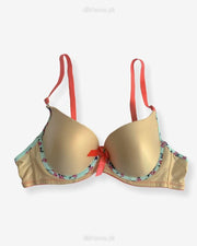 Women Push Up Underwire Smoothing Bra - Skin - 678