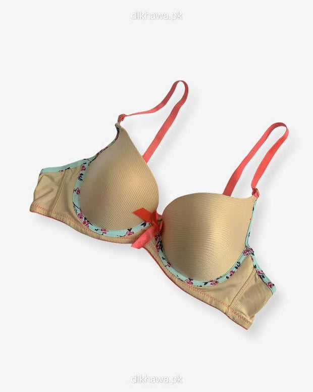 Women Push Up Underwire Smoothing Bra - Skin - 678